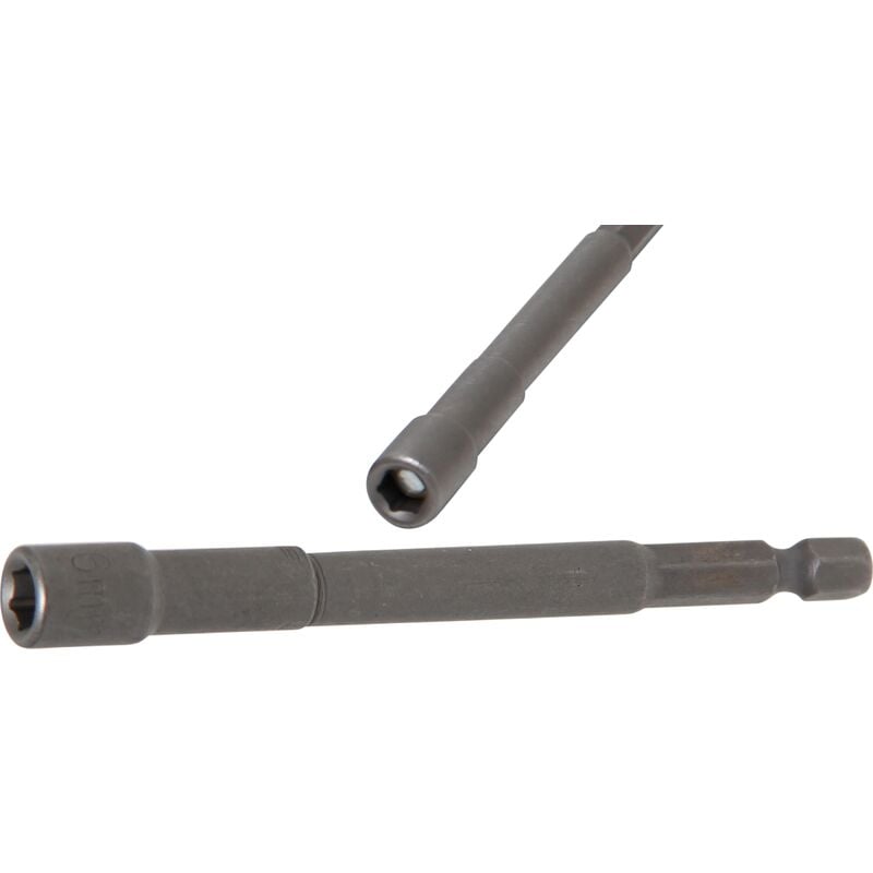 Douille à choc, six pans, extra longue pour perceuses 6,3 mm (1/4'') 6 mm bgs 2762