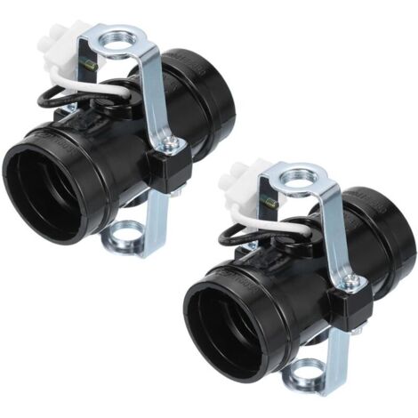 Douille à Deux Ampoules E26/E27 à Base Moyenne, 2 Pièces, Support de Lampe à Ampoules Multiples pour Douille E26/E27, Noir