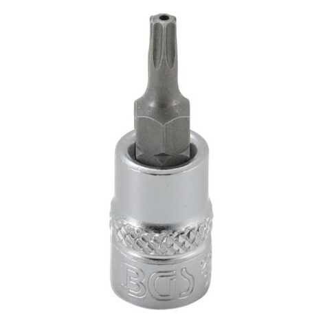 Douille à embout BGS TECHNIC - 6,3 mm - Torx avec perçage T15 - 2358