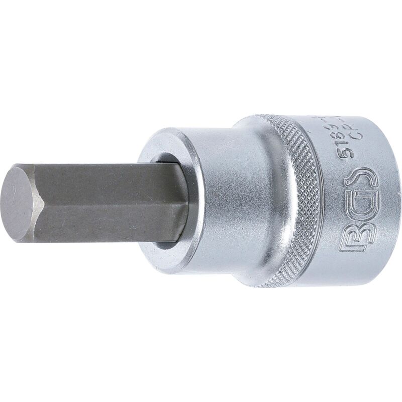 Douille à embouts 20 mm (3/4'') six pans intérieurs 17 mm bgs 5189-H17