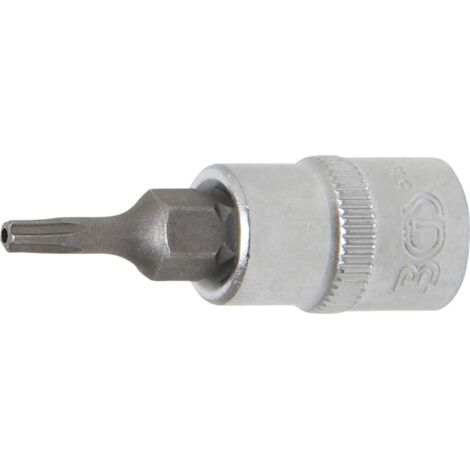Douille à embouts 6,3 mm (1/4") profil TS (pour Torx Plus) avec perçage TS10