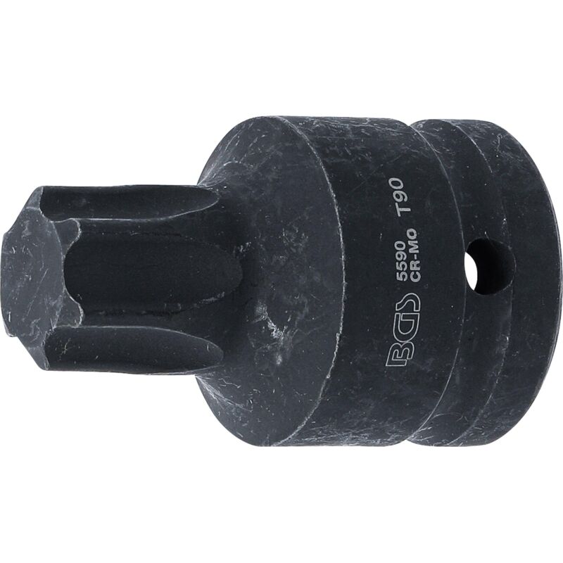Douille à embouts de puissance 20MM (3/4'') profil t (pour torx) T90 bgs 5590