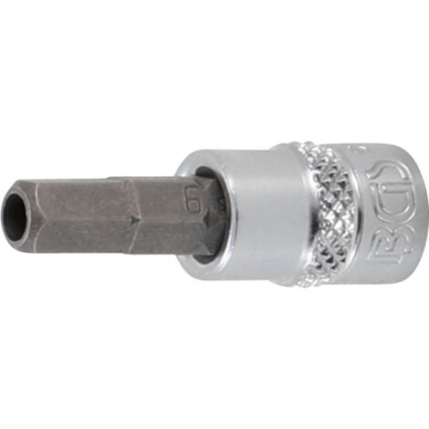 Douille à embouts Empreinte carré femelle 6,3 mm (1/4") six pans femelle avec alésage 6 mm