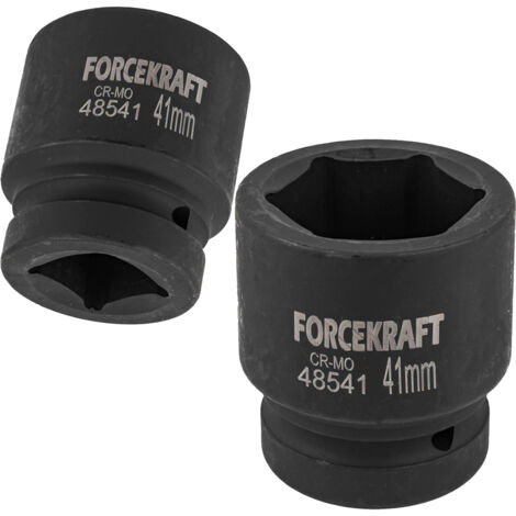 Douille à impact 6 pans FORCEKRAFT 1" 41 mm LONG HEX