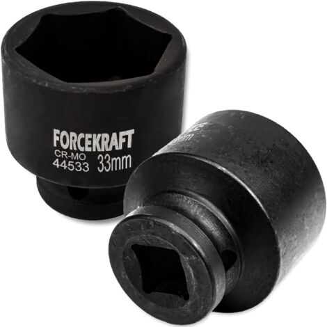 Douille à impact FORCEKRAFT 1/2" 33 mm 6 pans