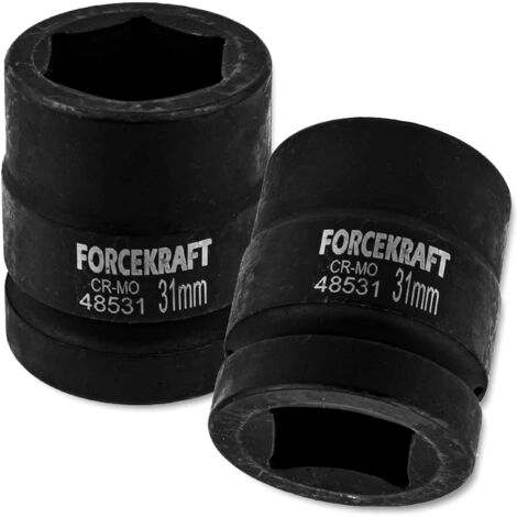 Douille à impact FORCEKRAFT 1" (31 mm) 6 pans