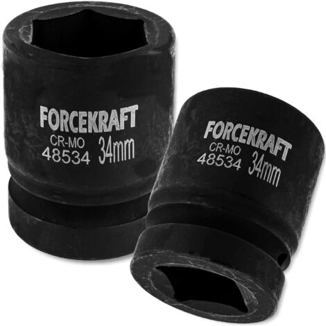 Douille à impact FORCEKRAFT 1" (34 mm) 6 pans