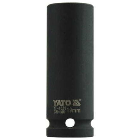 DOUILLE À IMPACT LONGUE YATO 1/2" 6 PANS 19 mm