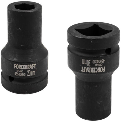 Douille à impact profond 1" 20 mm 6 points