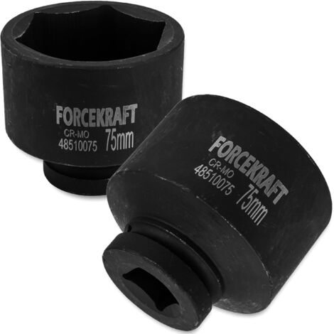 Douille à impact profonde 6 pans FORCEKRAFT 1" (75 mm)