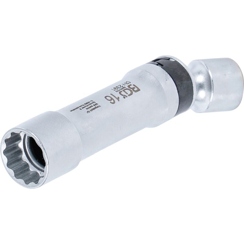 Douille Articulée À Bougie Douze Pans Avec Ressort De Retenue 10 Mm (3/8'') 16 Mm Bgs 2391