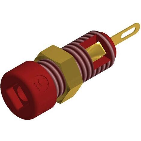 Douille banane Ø de la broche: 2 mm Hirschmann Test & Measurement CO MBI 1 Au, rt 935980191 rouge 1