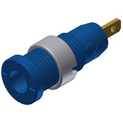 Douille banane Ø de la broche: 2 mm SKS Hirschmann MSEB 2610 F 2,8 Au 975455702 bleu 1 pc(s) D22715
