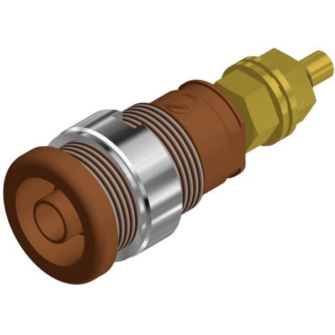 Douille banane de sécurité Ø de la broche: 4 mm SKS Hirschmann SEB 2600 G M4 972354105 marron 1 pc(s)