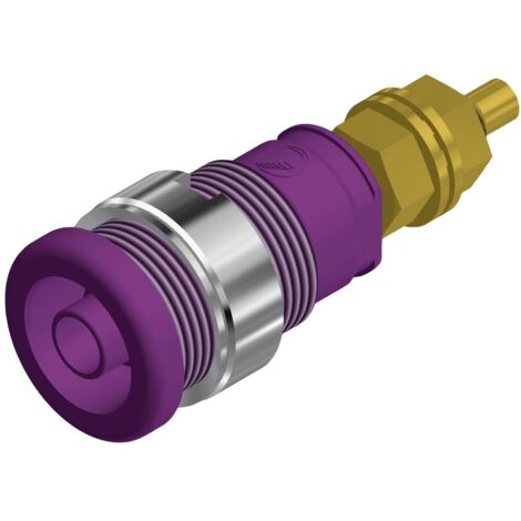 Douille banane de sécurité Ø de la broche: 4 mm SKS Hirschmann SEB 2600 G M4 972354109 violet 1 pc(s) D25443