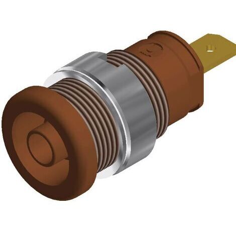 Douille banane de sécurité Ø de la broche: 4 mm SKS Hirschmann SEB 2610 F4,8 972355105 marron 1 pc(s) D25464