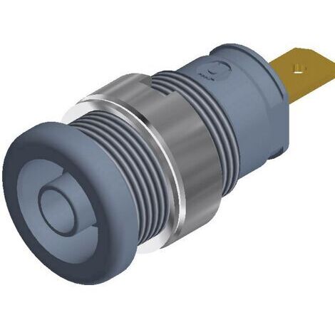 Douille banane de sécurité Ø de la broche: 4 mm SKS Hirschmann SEB 2610 F4,8 972355106 gris 1 pc(s) D25675