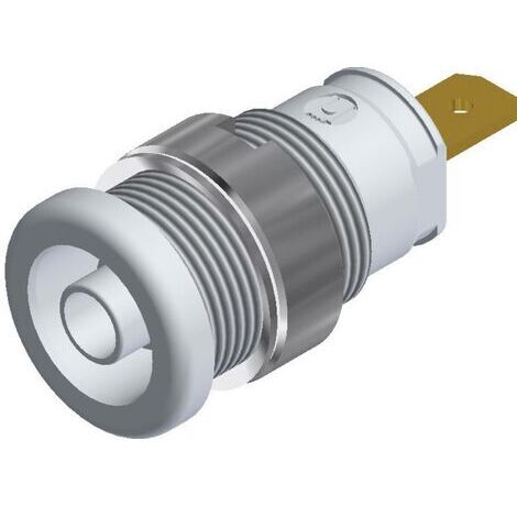 Douille banane de sécurité Ø de la broche: 4 mm SKS Hirschmann SEB 2610 F4,8 972355107 blanc 1 pc(s) D25691