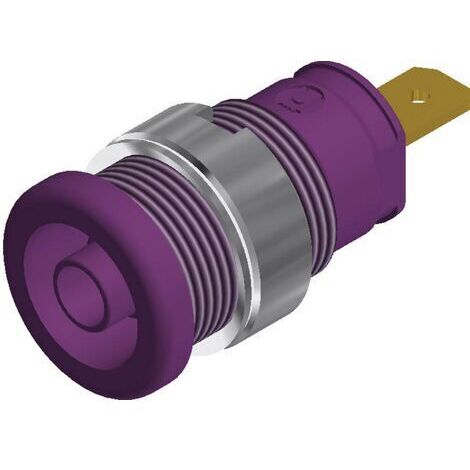 Douille banane de sécurité Ø de la broche: 4 mm SKS Hirschmann SEB 2610 F4,8 972355109 violet 1 pc(s) D25656