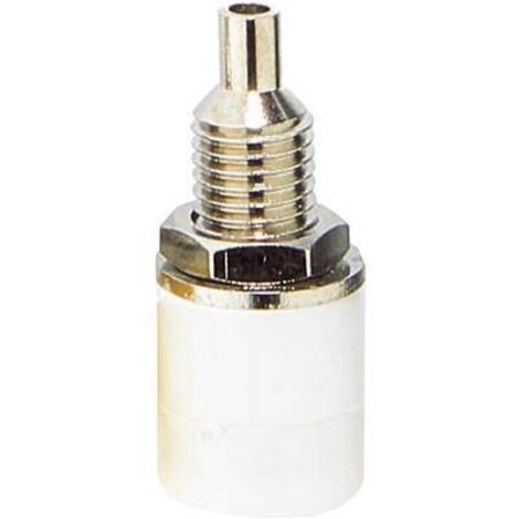 DOUILLE BANANE FEMELLE ENTIÈREMENT ISOLÉE Ø DE LA BROCHE: 4 MM TRU COMPONENTS 1599566 BLANC 1 PC(S)