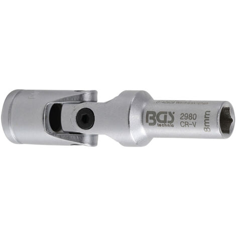 Douille bougie 8 mm à cardan de 3/8