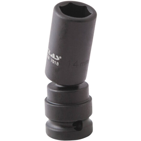 Douille cardan choc héxagonale 14mm L.69mm 1/2" Cr-Mo - SA 0492 - CLAS Equipements