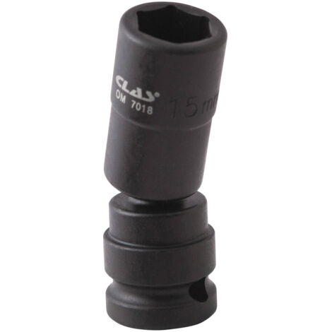 Douille cardan choc héxagonale 15mm L.69mm 1/2" Cr-Mo - SA 0493 - CLAS Equipements