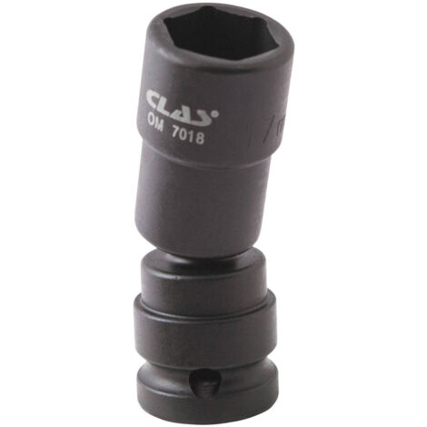 Douille cardan choc héxagonale 17mm L.69mm 1/2" Cr-Mo - SA 0495 - CLAS Equipements