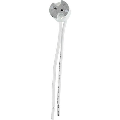 Douille Céramique avec câble gainé et connecteur - GU5.3 - 73998 - Miidex