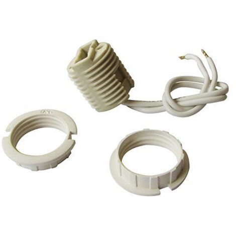 Douille céramique compatible G9 avec bague, 2A, tension 250V- Tibelec