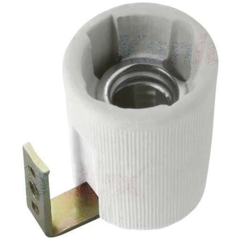 KANLUX Douille céramique E14 Résistante 180°C – Connecteur à vis – Gris – 47mm