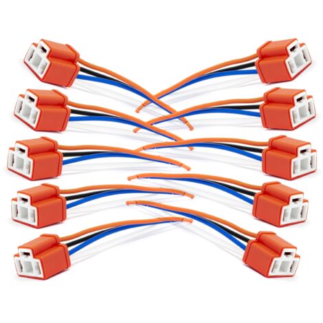 Douille céramique H4 cube pour éclairage 12V/24V x 10