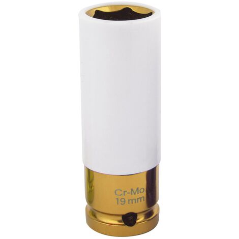 Douille choc gainée 1/2" 19mm or Cr-Mo pour jantes - SA 5017 - CLAS Equipements