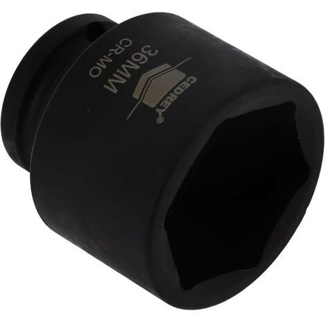 DOUILLE CHOCS CARRE 1/2'' 36MM COURTE L.40MM CEDREY