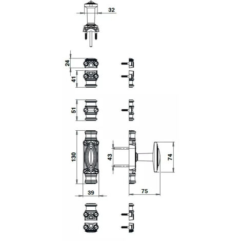DOUILLE CONTRE-COUDE SANS FREIN 13/20 UNI-JET D 6-36139-20-L-1 GHE