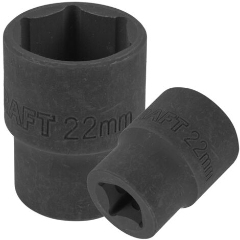 Douille courte 6 pans de 22 mm (1/2")