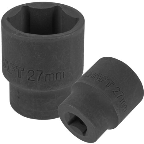 Douille courte 6 pans de 27 mm (1/2")