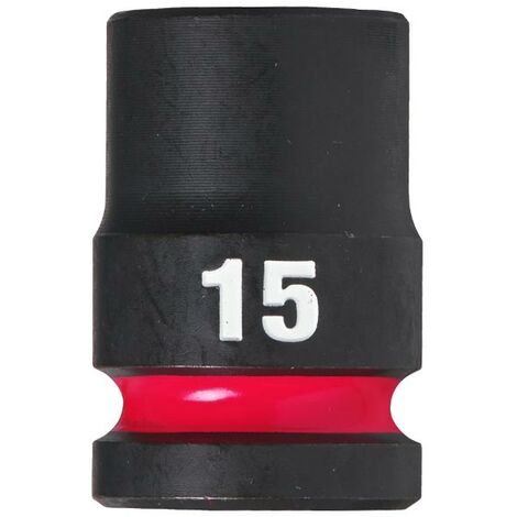 Douille courte shockwave 1/2 hex 15mm Milwaukee
