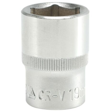 DOUILLE COURTE YATO 1/2" 6 PANS 19 mm