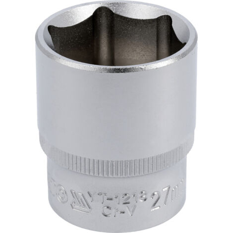 DOUILLE COURTE YATO 1/2" 6 PANS 27 mm