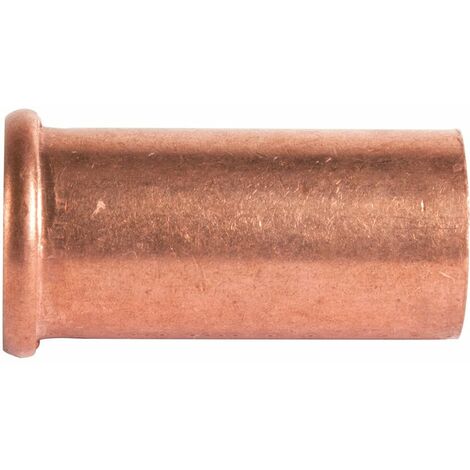 Douille cuivre droit - Pour écrou F 3/8' - diamètre 12 mm