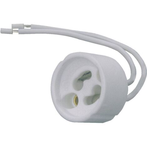 V-Tac – Porte-lampe céramique GU10 – Adaptateur 250V 2A – Longueur câble 14 cm – Compatible avec ampoules LED – 3423