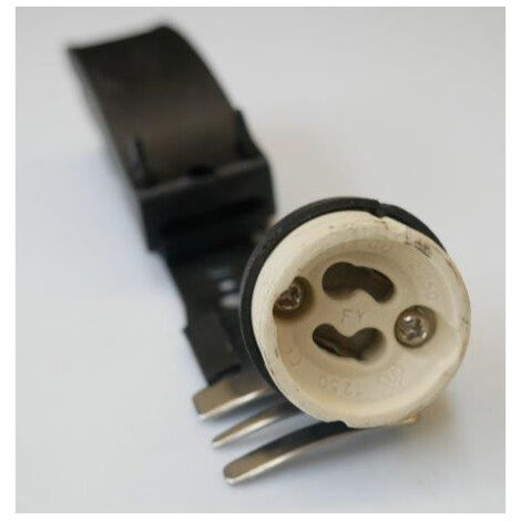 Douille culot GU10 avec étrier et connecteur rapide eco (à l'unité) pour ampoule GU10 230V AURORA