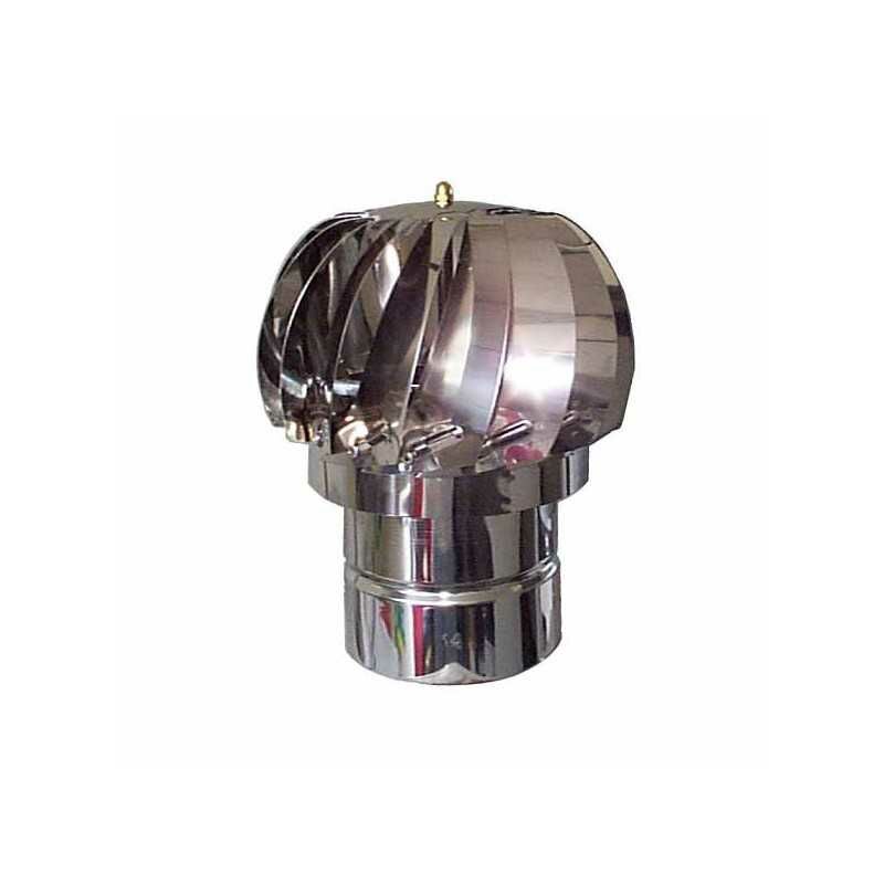 Cheminée éolienne à 12 turbines en acier inoxydable