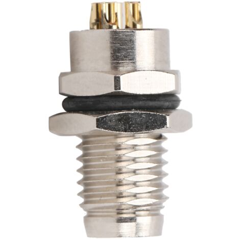 Douille d'aiguille M8FP4, connecteur M8 à 4 broches, joint en résine époxy monté sur panneau arrière IP67