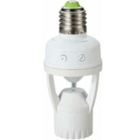 Douille d'ampoule avec détecteur de mouvement détection de sécurité E27 60W Motion Sensor