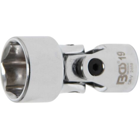 DOUILLE D'ARTICULATION À CARDANS SIX PANS 10 MM (3/8'') 19 MM BGS 2459