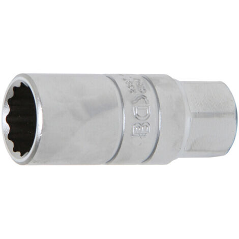 Douille de bougie à retenue en caoutchouc douze pans 10 mm (3/8") 18 mm Kraftmann