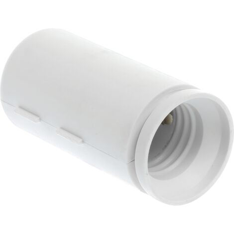 Douille de chantier E27 blanc. (étiquette unitaire)