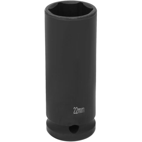 Douille de choc profonde 1/2 pouce 21/22/24mm 6 points pour clé à choc pneumatique